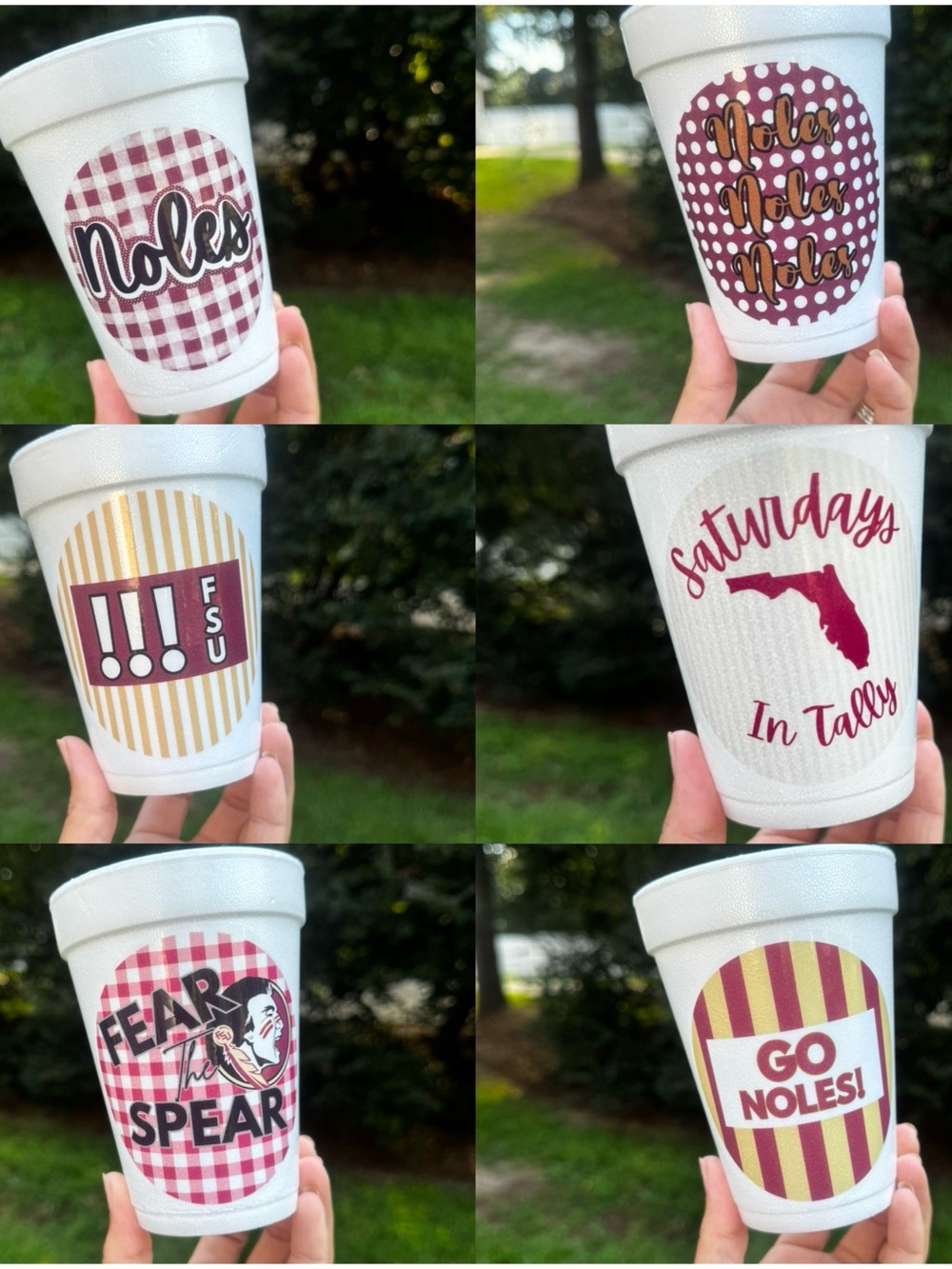 Florida State Seminoles Maroon & Gold Party Cups